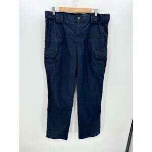 5.11 Tactical Blue Ripstop Pants Cargo Work Outdoors Mechanical Mens 36x34*